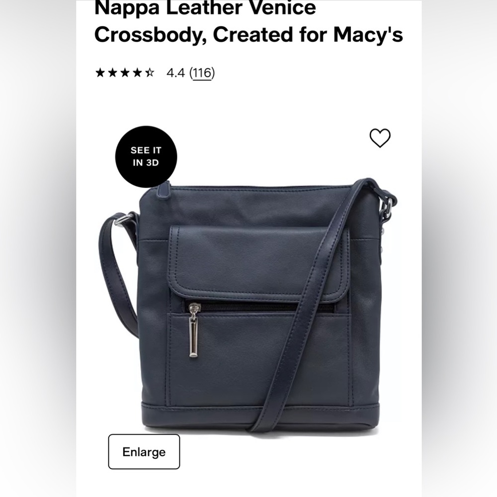NWT Giani Bernini Navy Crossbody